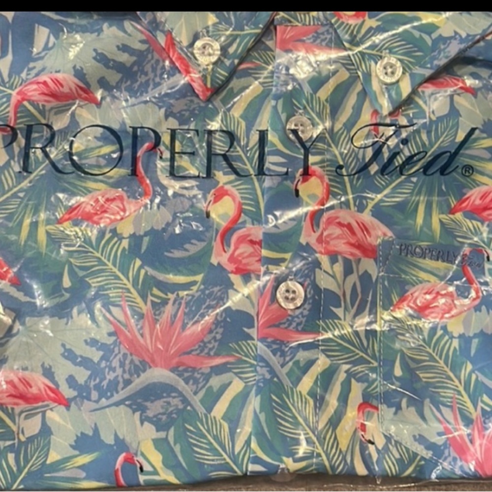 Properly Tied flamingo shirt
